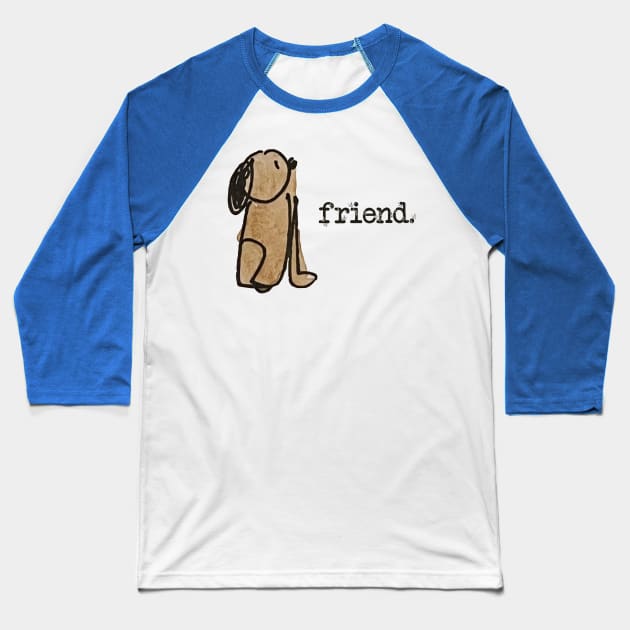 Little Brown Dog Baseball T-Shirt by 6630 Productions